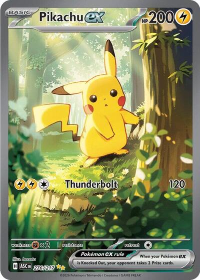 Pikachu ex #276 Ascended Heroes