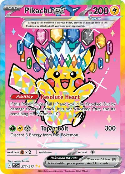 Pikachu ex #277 Ascended Heroes