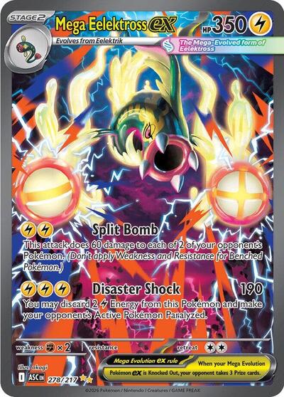 Mega Eelektross ex #278 Ascended Heroes