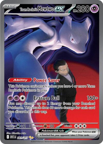 Team Rocket's Mewtwo ex #281 Ascended Heroes