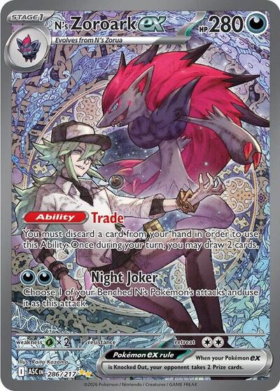 N's Zoroark ex #286 Ascended Heroes