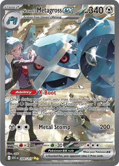 Steven's Metagross ex #289 Ascended Heroes