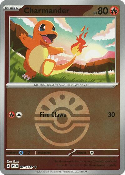 Charmander #20 Ascended Heroes