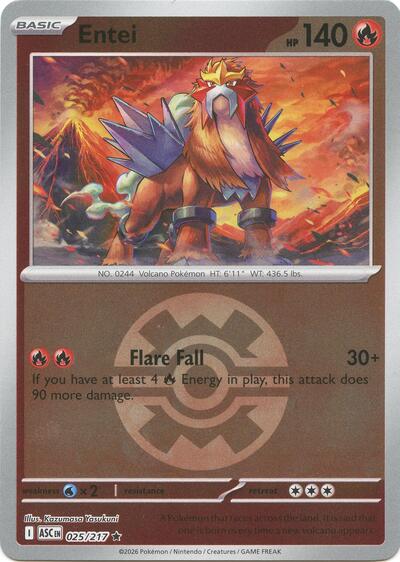 Entei #25 Ascended Heroes