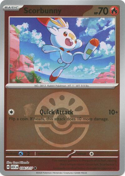 Scorbunny #36 Ascended Heroes