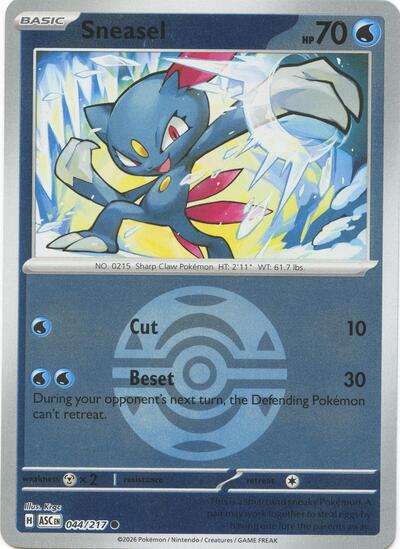 Sneasel #44 Ascended Heroes