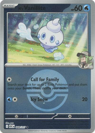 N's Vanillite #49 Ascended Heroes