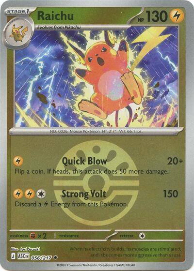 Raichu #56 Ascended Heroes