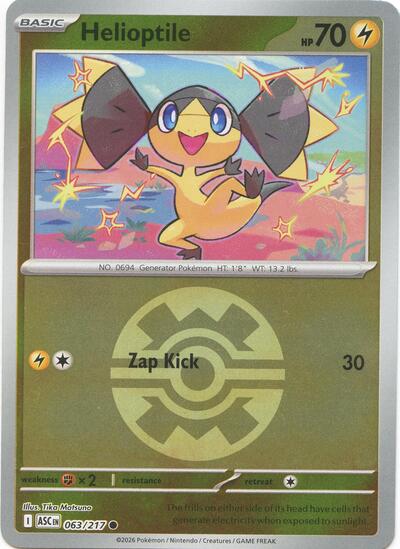 Helioptile #63 Ascended Heroes