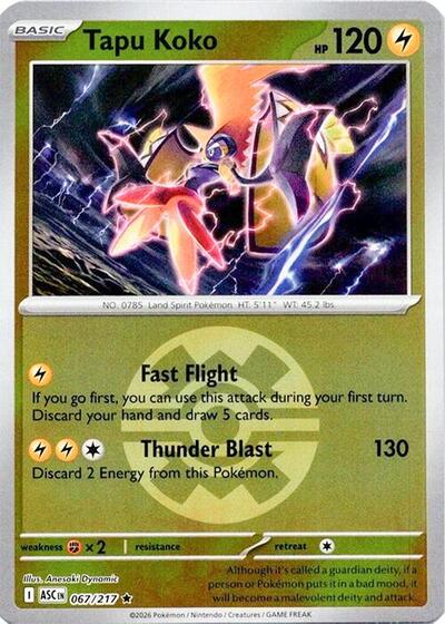 Tapu Koko #67 Ascended Heroes