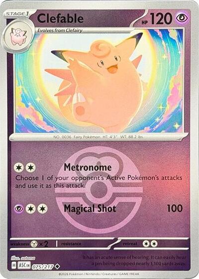 Clefable #75 Ascended Heroes