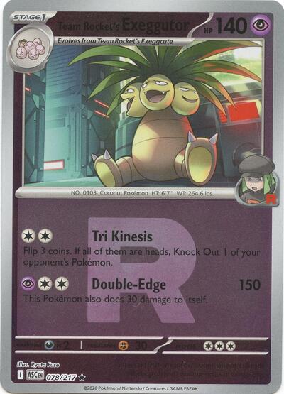 Team Rocket's Exeggutor #78 Ascended Heroes