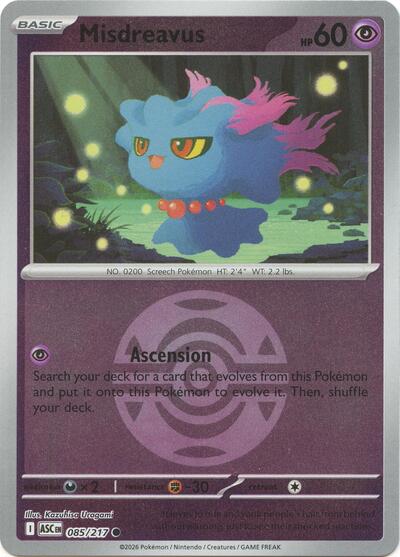 Misdreavus #85 Ascended Heroes