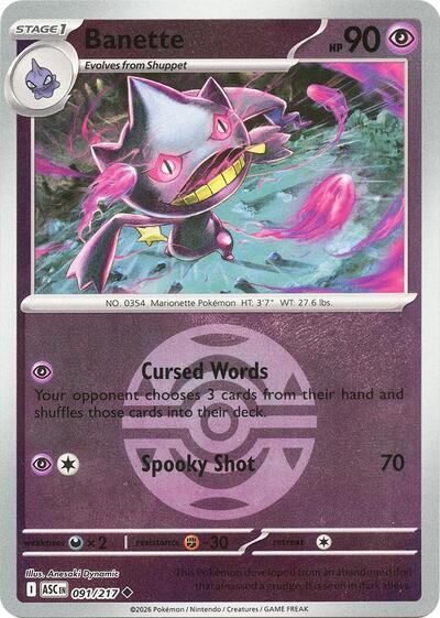 Banette #91 Ascended Heroes