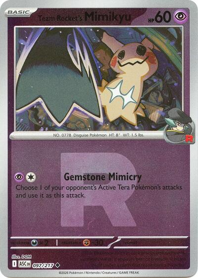 Team Rocket's Mimikyu #97 Ascended Heroes