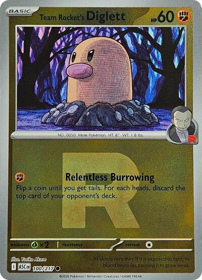Team Rocket's Diglett #100 Ascended Heroes