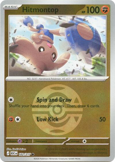 Hitmontop #102 Ascended Heroes
