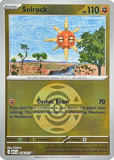 Solrock #106 Ascended Heroes