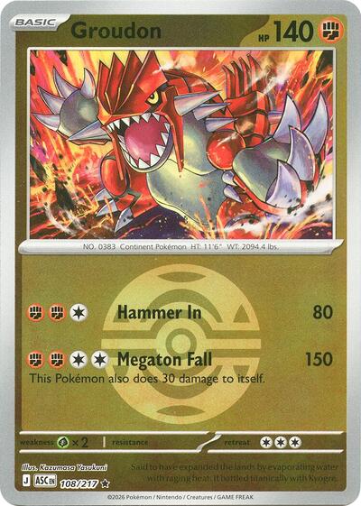 Groudon #108 Ascended Heroes