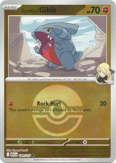 Cynthia's Gible #109 Ascended Heroes