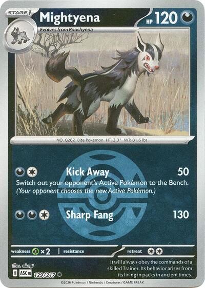 Mightyena #129 Ascended Heroes