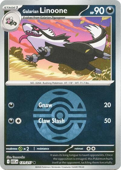 Galarian Linoone #131 Ascended Heroes
