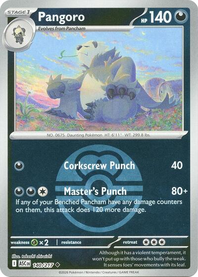 Pangoro #140 Ascended Heroes