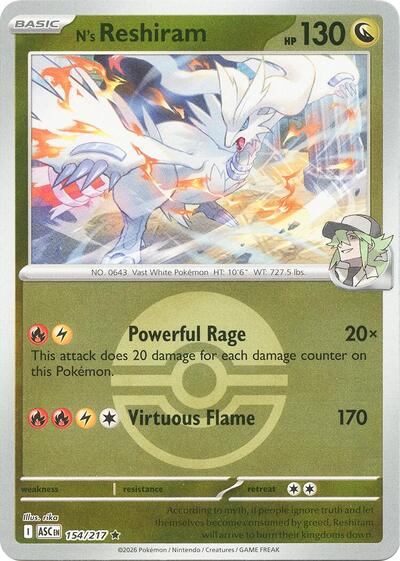 N's Reshiram #154 Ascended Heroes