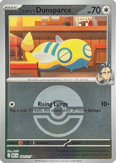 Larry's Dunsparce #163 Ascended Heroes
