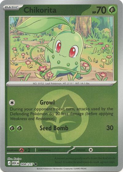 Chikorita #8 Ascended Heroes