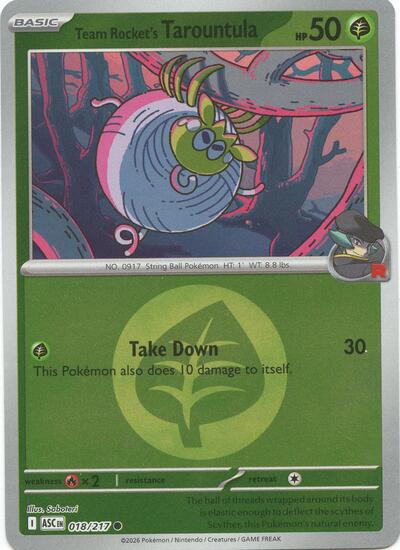 Team Rocket's Tarountula #18 Ascended Heroes