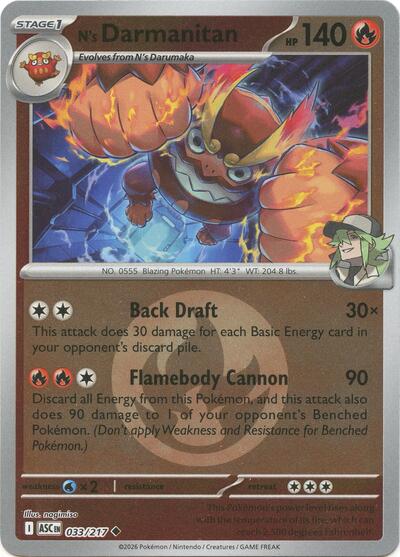 N's Darmanitan #33 Ascended Heroes
