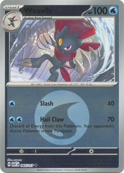 Weavile #45 Ascended Heroes