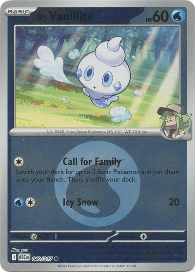 N's Vanillite #49 Ascended Heroes