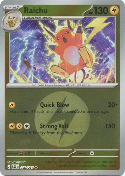 Raichu #56 Ascended Heroes