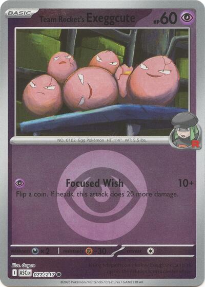 Team Rocket's Exeggcute #77 Ascended Heroes