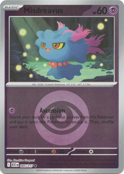 Misdreavus #85 Ascended Heroes