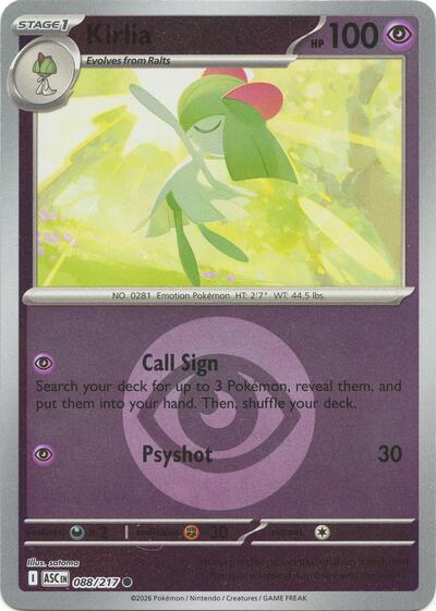 Kirlia #88 Ascended Heroes