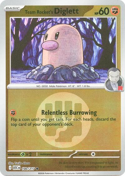 Team Rocket's Diglett #100 Ascended Heroes