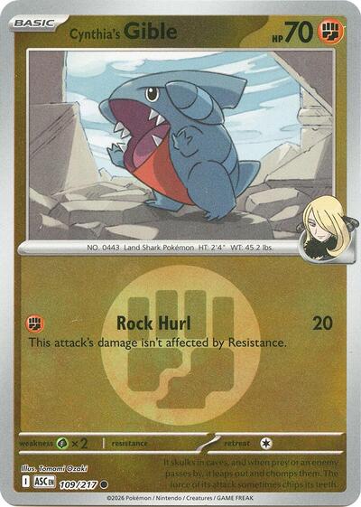 Cynthia's Gible #109 Ascended Heroes