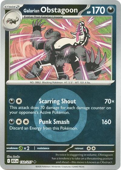 Galarian Obstagoon #132 Ascended Heroes