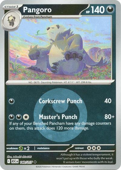 Pangoro #140 Ascended Heroes