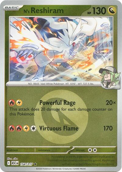 N's Reshiram #154 Ascended Heroes