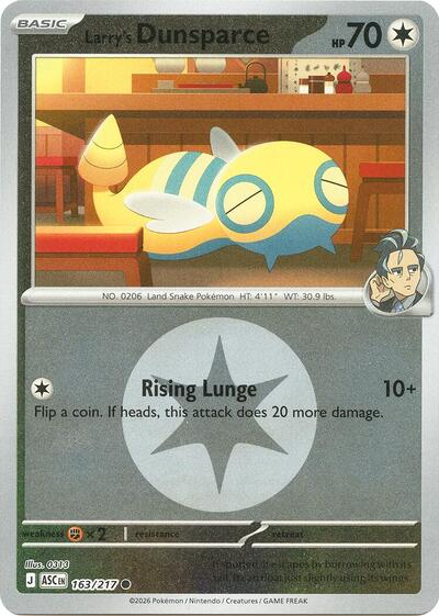 Larry's Dunsparce #163 Ascended Heroes