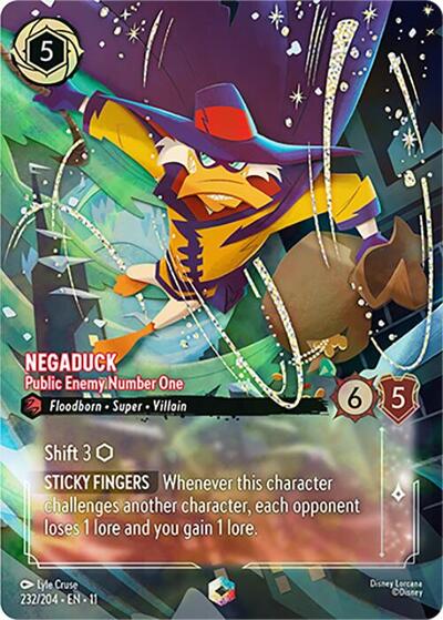 Negaduck - Public Enemy Number One (Enchanted) #232 Winterspell
