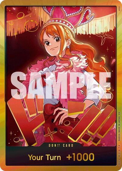DON!! Card (Nami) (Gold) #promo Extra Booster: One Piece Heroines Edition