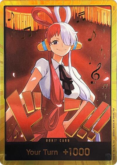 DON!! Card (Uta) (Gold) #promo Extra Booster: One Piece Heroines Edition