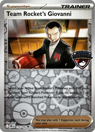Team Rocket's Giovanni #174 League & Championship Cards