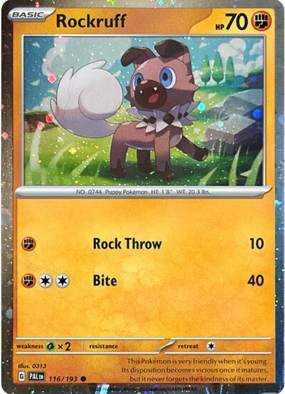 Rockruff #116 Blister Exclusives