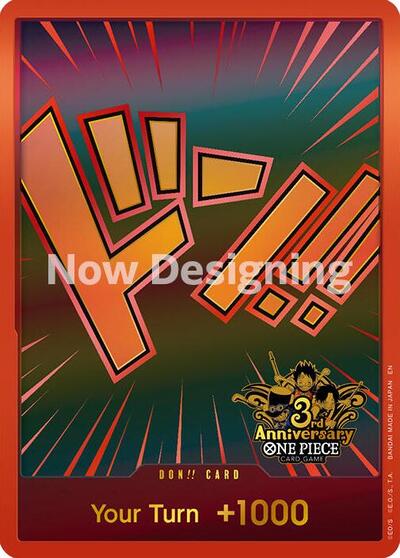 DON!! Card (Japanese Version 3rd Anniversary Set) #promo One Piece Promotion Cards
